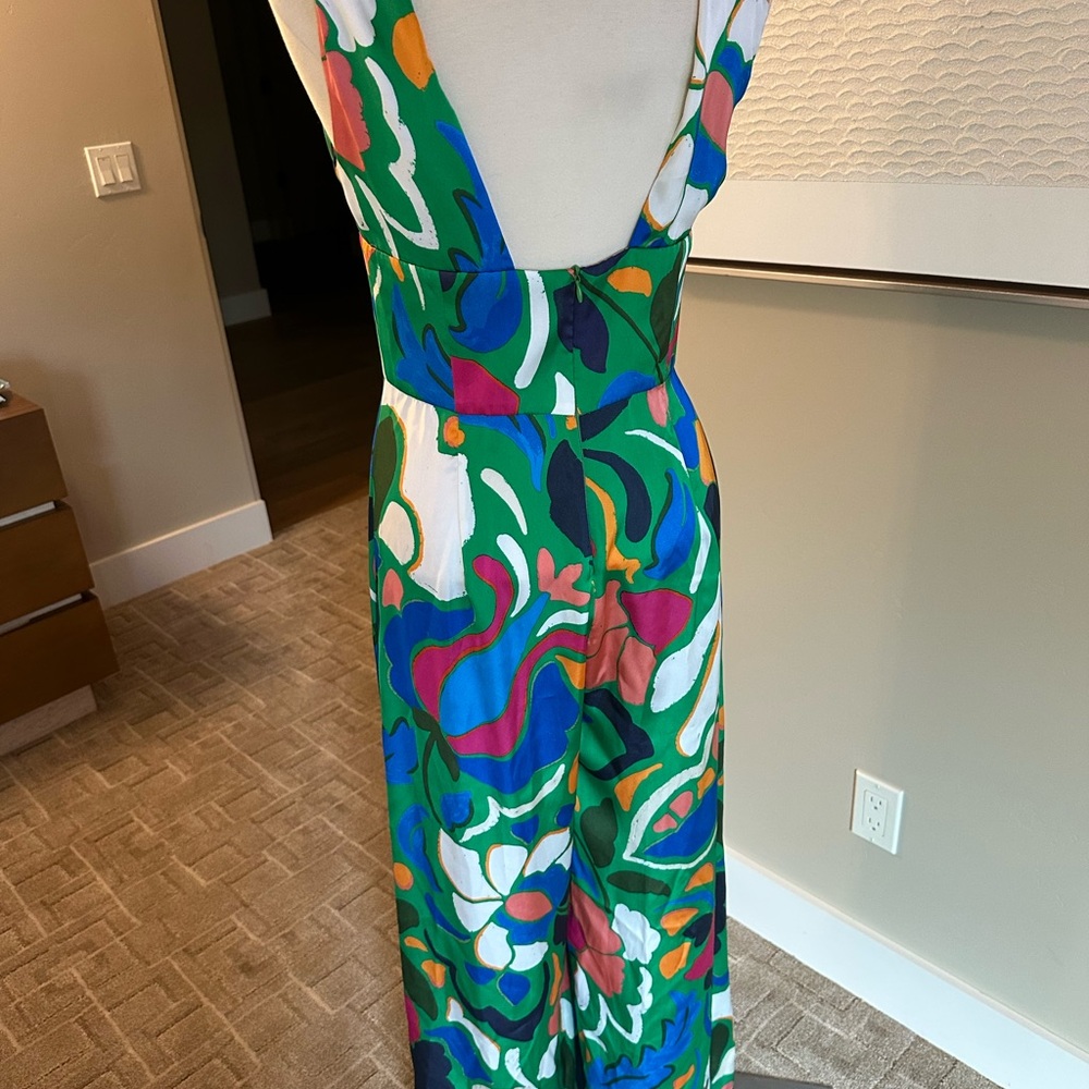 Zara Multicolor Floral Maxi Jumpsuit - Picture 9 of 10